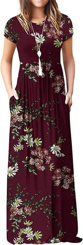 Plain Maxi Dresses Casual 