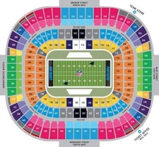 3 Seattle Seahawks vs Carolina Panthers Tickets Row 8 Great View Dec 28, 2025