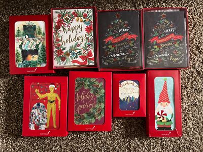 Papyrus Assorted Christmas/Holiday Cards 8 Boxes, 116 Cards Total