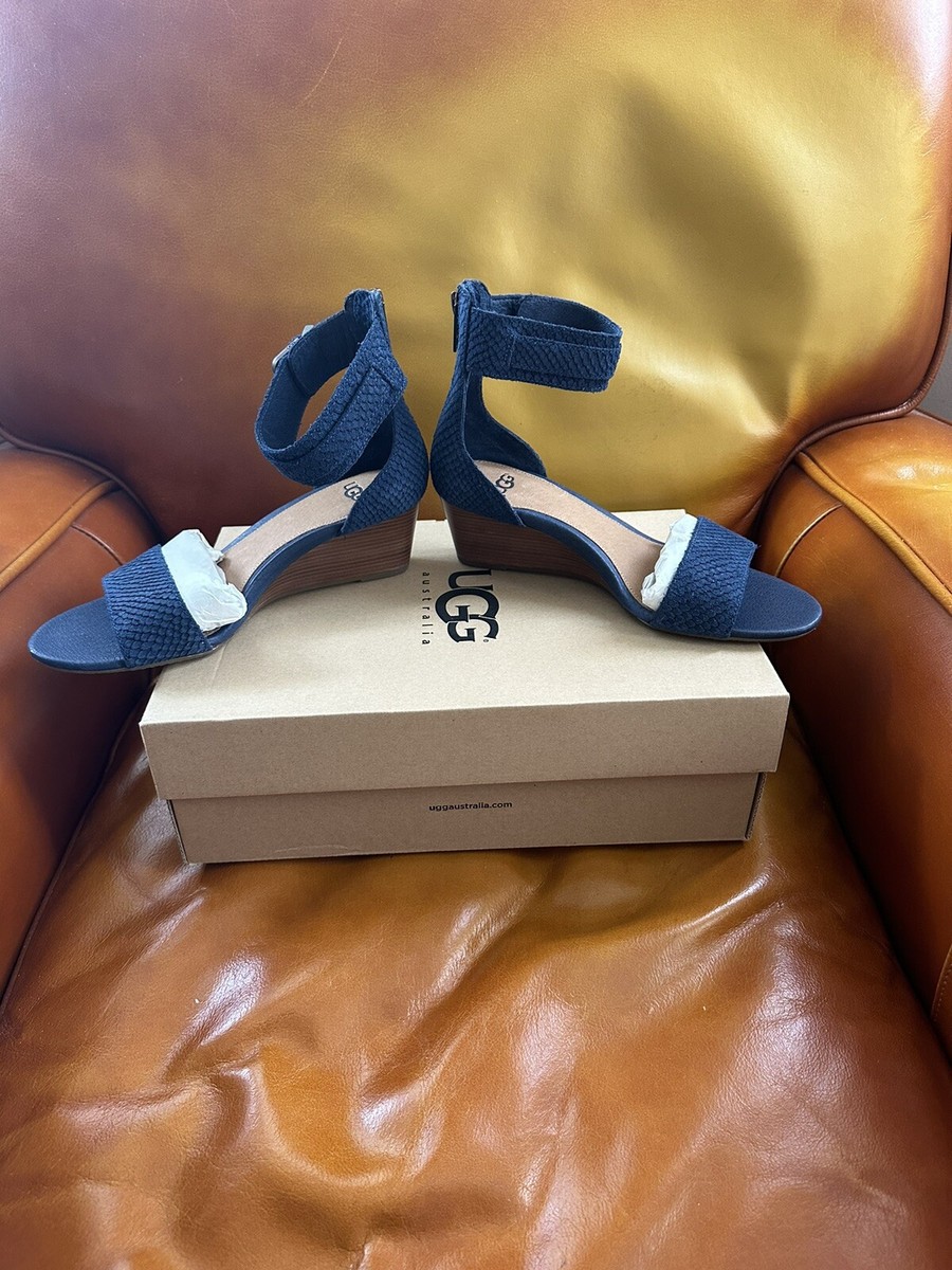 rara箱無し NIB UGG W CHAR MAR NAVY SANDAL SIZE 6 | eBay