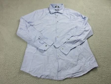 Paul Smith Shirt Mens 16 1/2 Blue Button Up Preppy Casual Cotton Italy