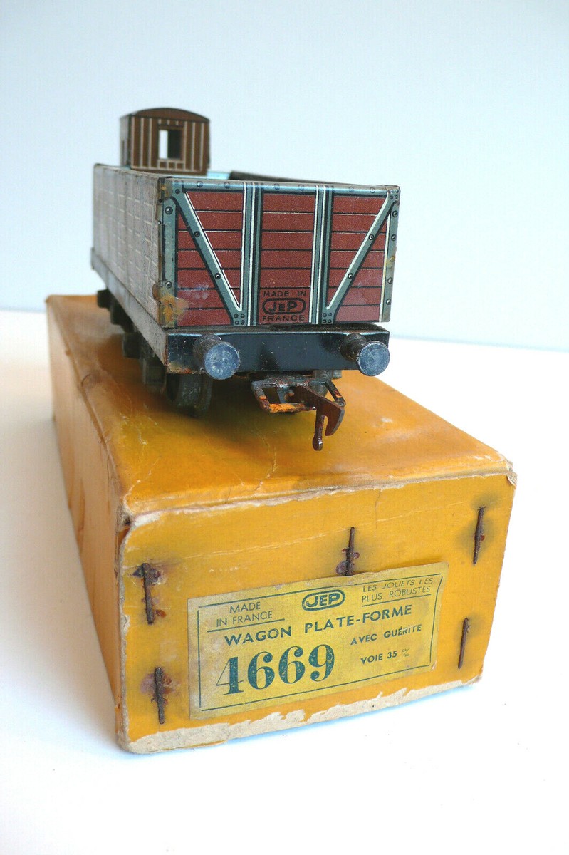 Voiture Fourgon à Bogies JEP SNCF - Tôle - Longueur 37 Cm - Années 52/58 - Très Bon état