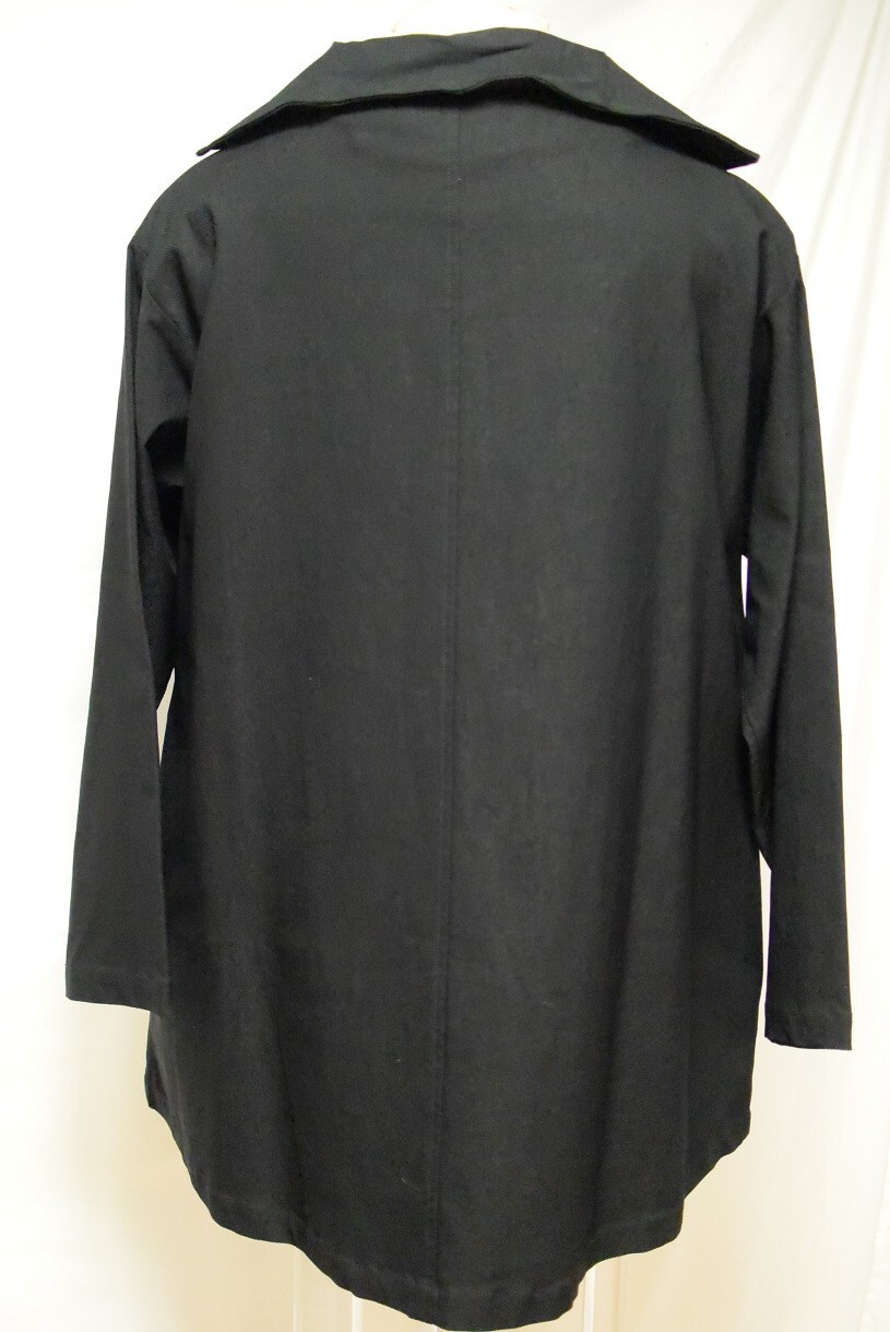 Blanque Black Button Up Stretch Twill Viscose Ble… - image 3