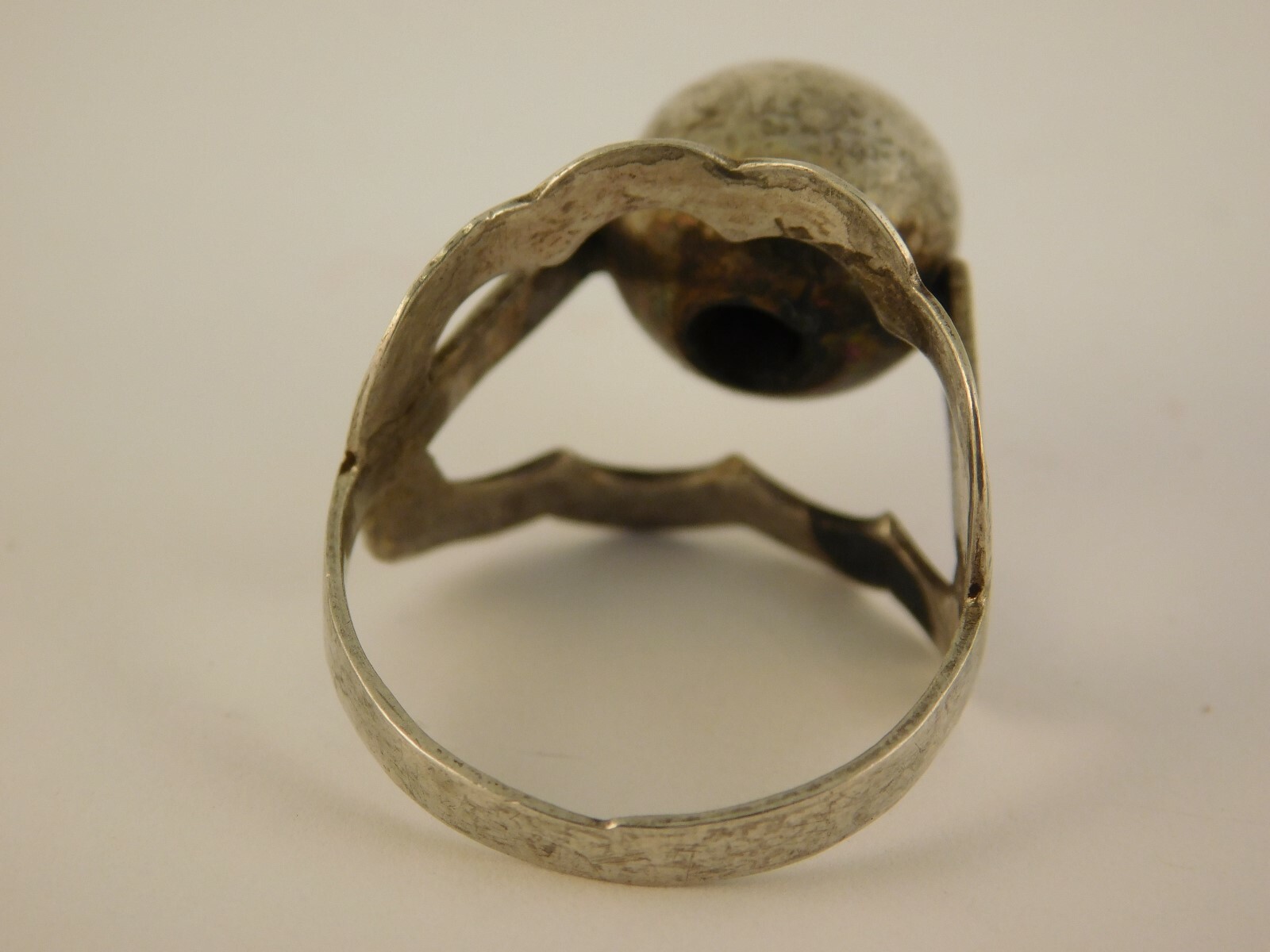 800 SILVER MODERNIST RING ARTISAN HANDCRAFTED SIG… - image 7