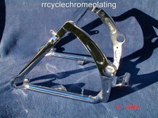 Chrome Curved Swingarm Frame Insert ABS Fit For Harley Heritage