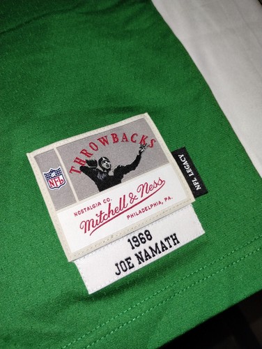 MITCHELL & NESS NFL LEGACY JERSEY NY JETS 1968 JOE NAMATH Sz 36 Sm - Picture 2 of 4