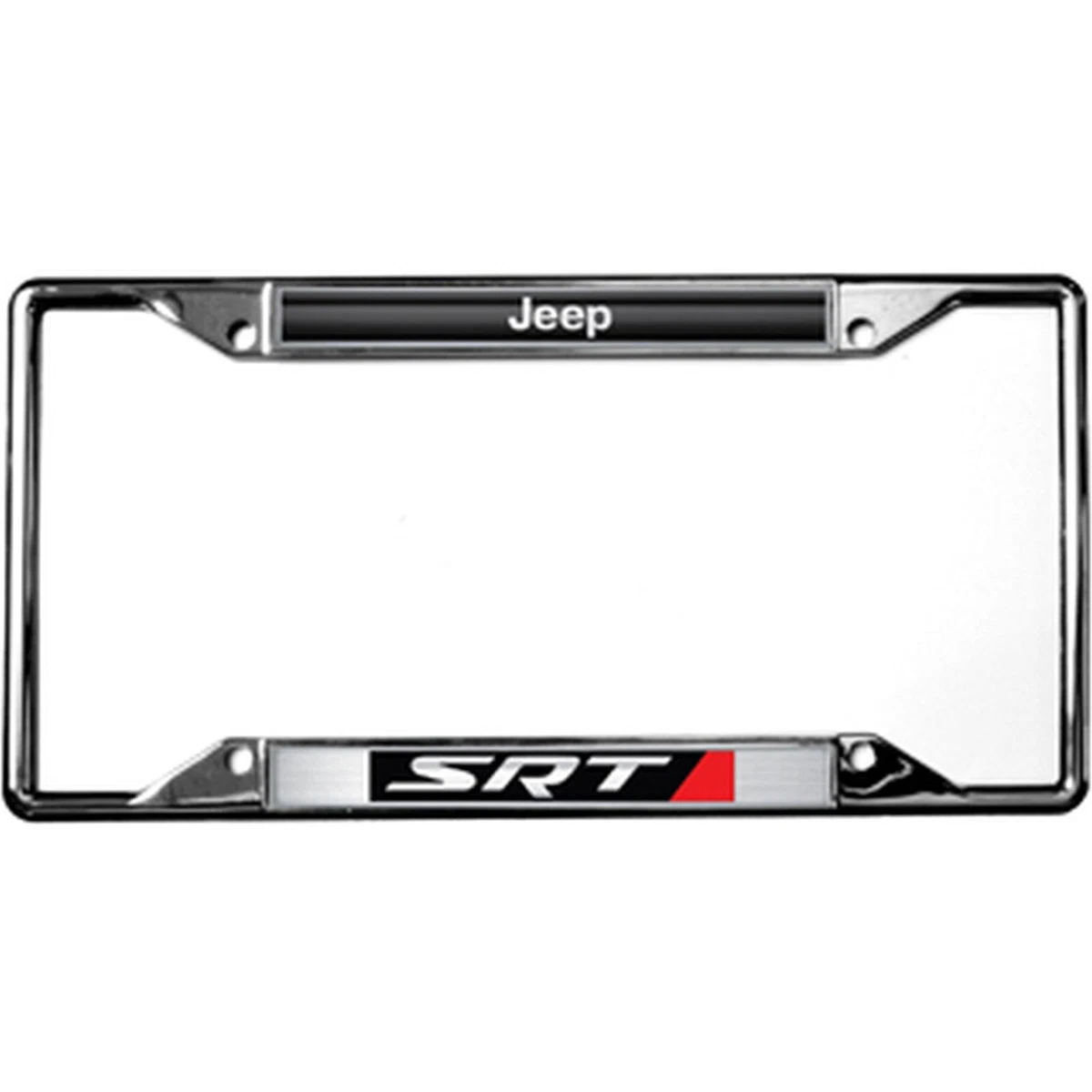 Jeep SRT Logo License Plate Frame Chrome eBay