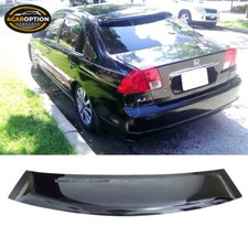 Fits 01-05 Honda Civic Em 4-door Oe Rear Roof Window Visor Spoiler Wing