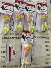 5X 2 Pack Eagle Claw Balsa Wood Floats Slip/floats W/bobber Stops