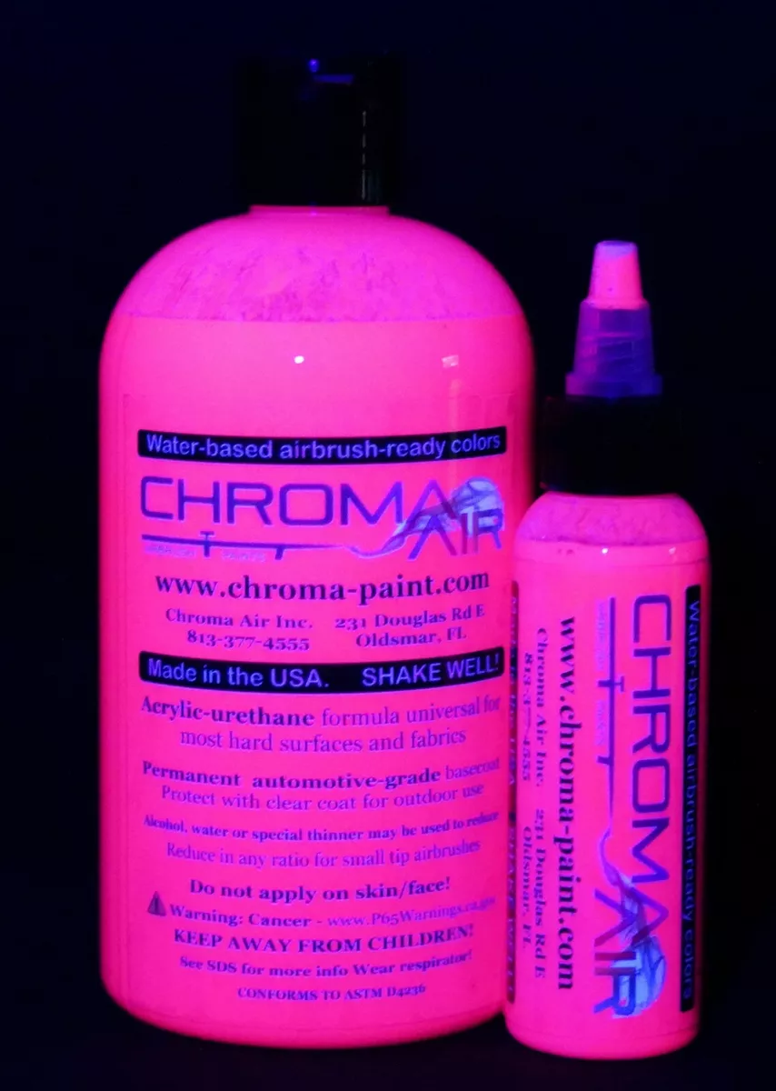 ChromaAir airbrush ready water-based paint. Acrylic-urethane