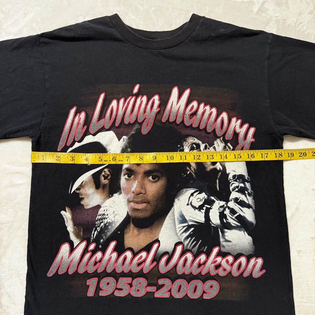 ミュージシャン MichaelJackson In Loving Memory 2009 Tee Michael Jackson In Loving Memory 2009 T-Shirt Size Small