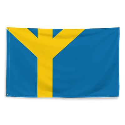 Heathen Swedish Flag Hedniska Sverige Asatru Norse Viking Runic