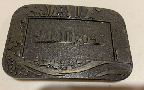 VTG Rare Hollister Promo Belt Buckle Surfer Beach Surf Sand California Excellent - Picture 3 of 5