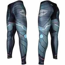 FY-105 SPACE ARMOUR Compression Skin Tights Base layer Spats Rash guard MMA BJJ