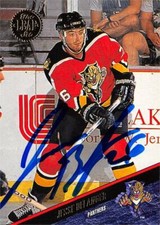 Jesse Belanger autographed Hockey Card (Florida Panthers, 67) 1993 Leaf #278