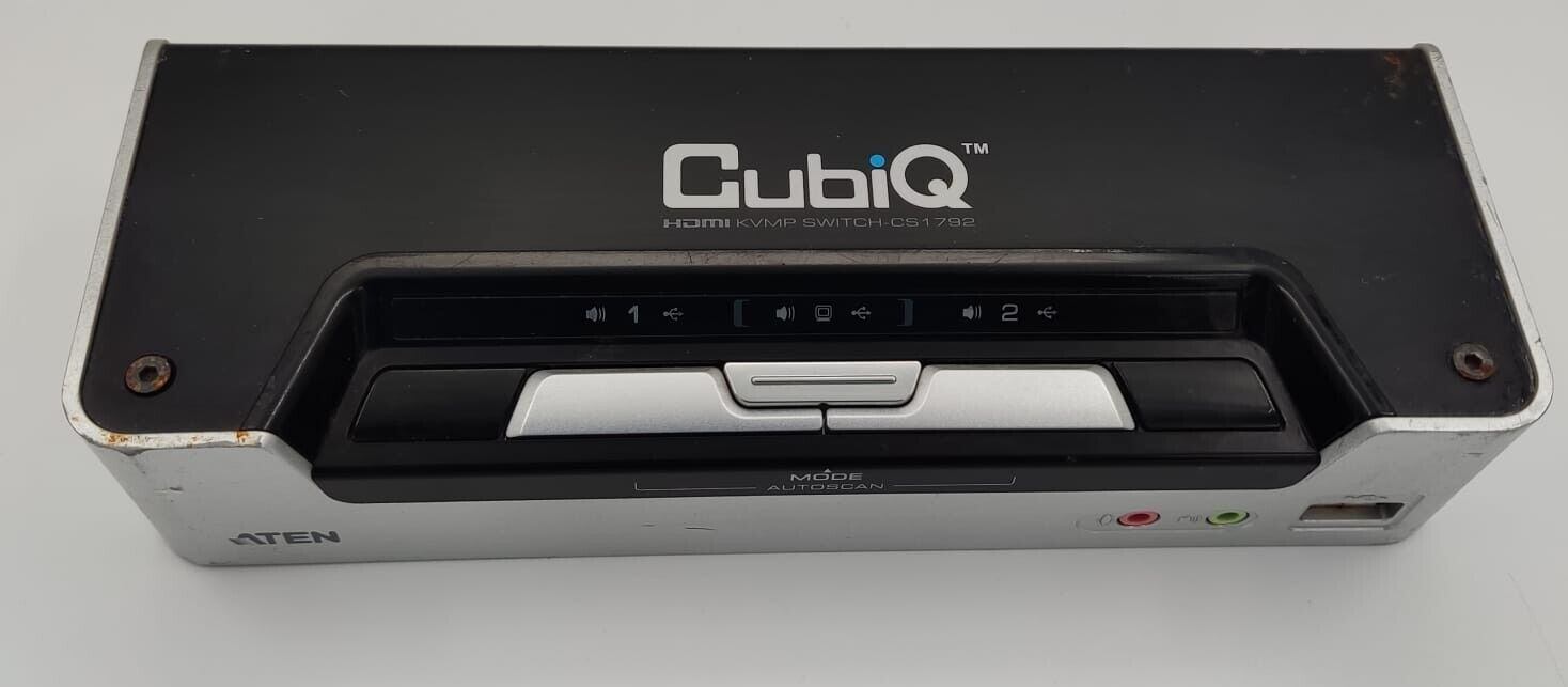ATEN CubiQ (CS1792) 2Ports External KVM / audio switch USB for sale online eBay