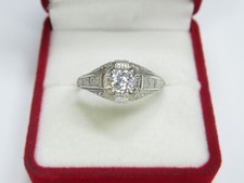 Ring made of 925 sterling silver, cubic zirconia, 3,01 g, size 11,75.