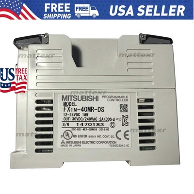 1PC New Mitsubishi FX1N-40MR-DS PLC FX1N40MRDS In Box Free Shipping