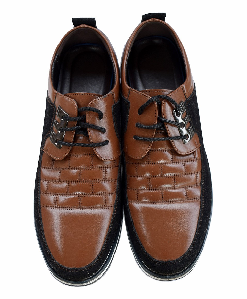 SAOLA Scarpe eleganti Gatsby Oxford Derby marrone e nero da uomo taglia 46 (12 US) stringate NUOVE