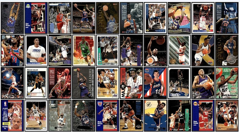 Lote mixto de 92 tarjetas deportivas de baloncesto 1990-2000 Chicago Bulls Foto 2 de 3