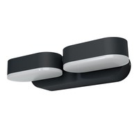 Led Wandstrahler Dunkelgrau Osram 3000 K Schwenkbar L:23 Cm Wandstrahler Haus