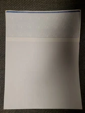 Blank Check Paper Stock  Computer Security Check On Top BLUE MARBLE Count 500