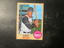 1968  TOPPS #175   MAURY WILLS   PIRATES    VG     DD#14