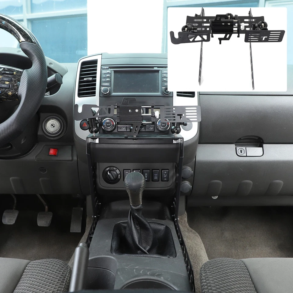 Off-Road Center Molle Panel Digital Device Mount For Nissan Frontier 2009-17 — 第 3/4 张图片