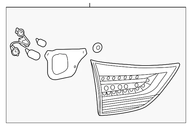Conjunto de lámpara de retroceso para Toyota Sienna 2011 (N/P 81590-08010)