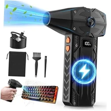 Compressed Air Duster-4 Gear Adjustable 200,000RPM Storm Electric Air Blower, 