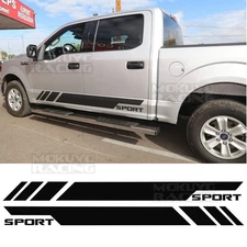 Glossy Black Side Skirt Vinyl Decal Sticker Stripe For Ford F-150 F-250 F-350