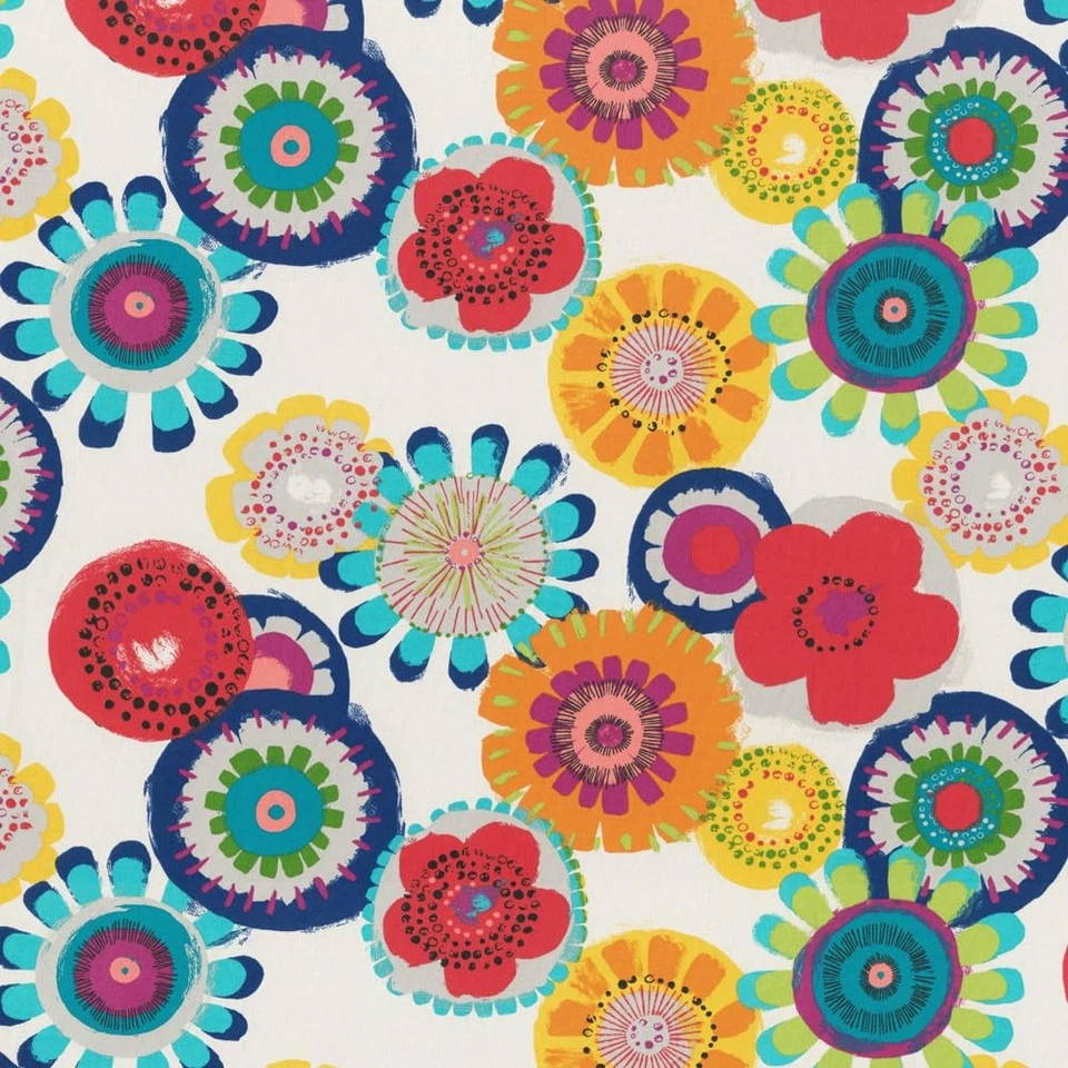 Almohada de felpa con acento floral brillante para interiores/exteriores, clima y moda... Foto 3 de 4