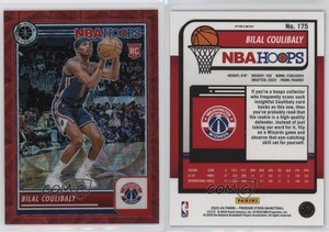 2023 Panini NBA Hoops Premium Stock Red Prizm /88 Bilal Coulibaly #175 Rookie RC