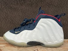 2016 Nike Little Posite 1 Sneaker-723946-403 Olympic USA Red White Blue- GS 2.5Y