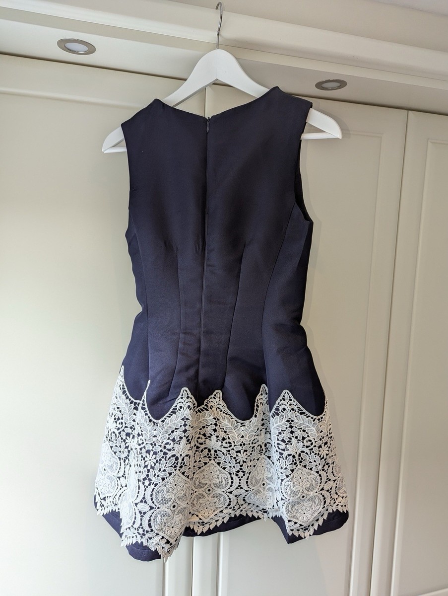 chinese dress ladies Lace Detail Pleated Skater Dress  AX Paris