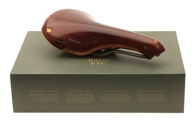 Brooks Swift Saddle Titanium Rails Hard Leather Cover Brown NEW