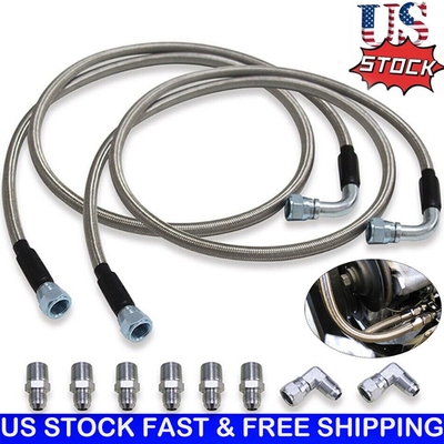 Heavy Duty Transmission Cooler 6AN 52" Transmission Cooler Lines Stainless Steel Braided H 209222 - Foto 11