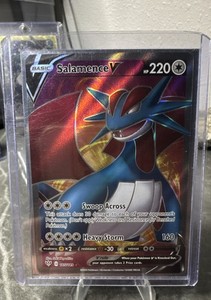 salamence v pokemon card value Salamence V 185/189 Full Art Holo Ultra Rare Pokemon Card Near Mint