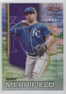 2021 Bowman's Best Purple Refractor 49/250 Whit Merrifield #33 0w8