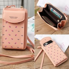 Small Crossbody Phone Bag Wallet for Girls Womens Shoulder Bag Zip Purse Handbag