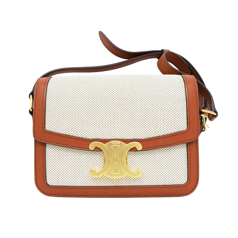 CELINE｜ (Teen Triomphe Bag in Triomphe Canvas (188882BZ CELINE Teen Triomphe Bag 188882BZ4 bg11271 | eBay