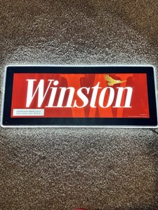 Winston Cigarette Electric Sign 20.5 In By 8.5 In