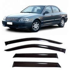 Tape-on Window Visors Rain Guards Fit Kia Optima I Sd 2000-2005 Wind Deflectors Tape-on Window Visors Rain Guards Fit Kia Optima I Sd 2000-2005 Wind Deflectors