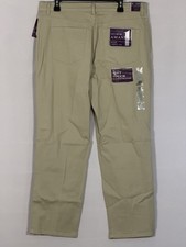 NWT Gloria Vanderbilt Amanda Original Slimming Jeans Size 16 Short Khaki