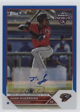 2023 Topps Pro Debut Blue Foil Auto 59/150 Juan Guerrero #PD-158 Auto 10vb