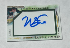Wyatt Sanford 2025 Panini Boys of Summer Autograph /199 Pittsburgh