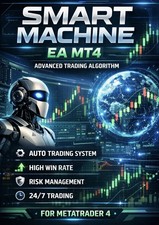 Smart Machine Forex EA MT4 EURUSD Auto Trading Bot 24/7 Scalping Expert Advisor