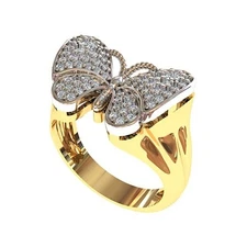 5 pcs Butterfly Ring Wax patterns for lost wax casting jewelry/waxes_1904