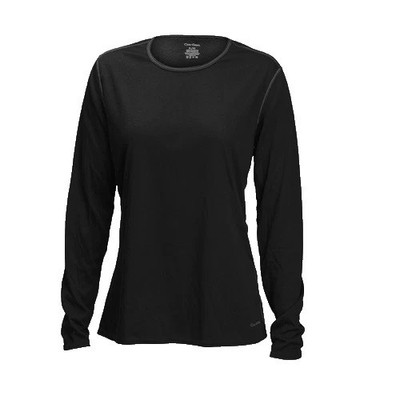 Hot Chillys Women's Medium Pepper Bi-Ply Crewneck Black New