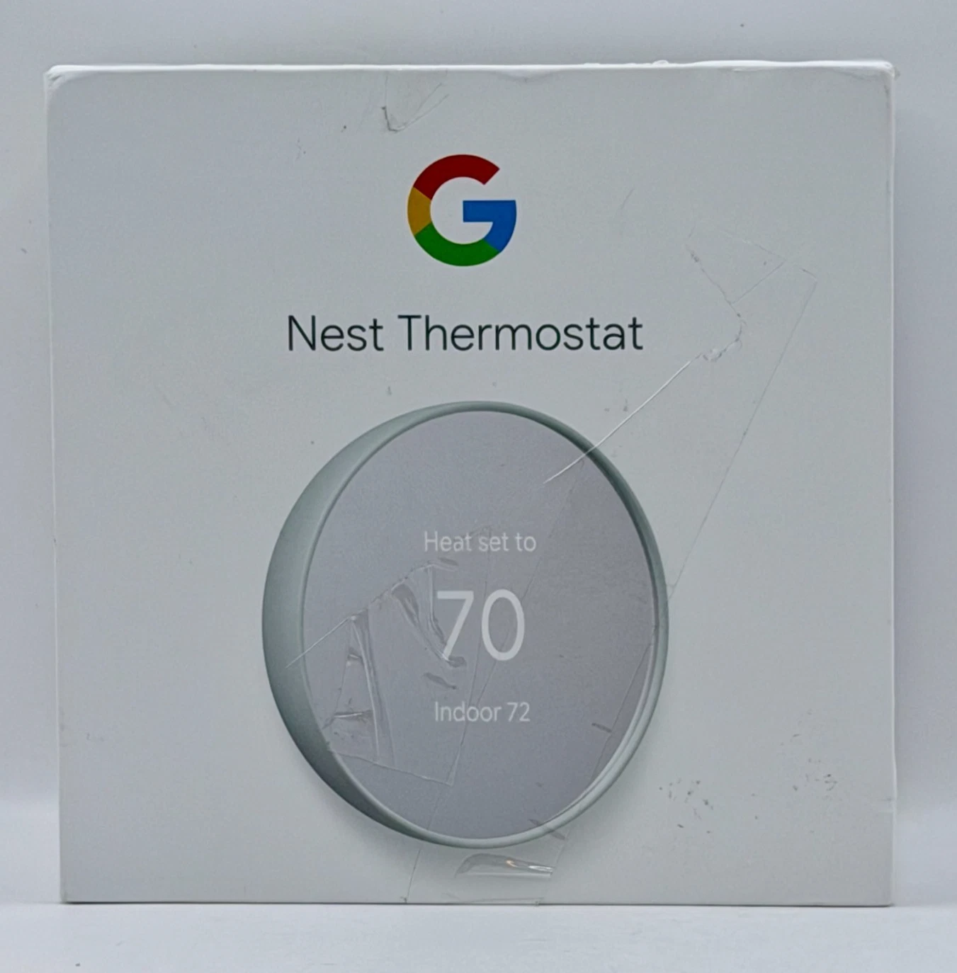 Google Nest Programmable Wi-Fi Thermostat G4CVZ, Fog Gray - NEW OB